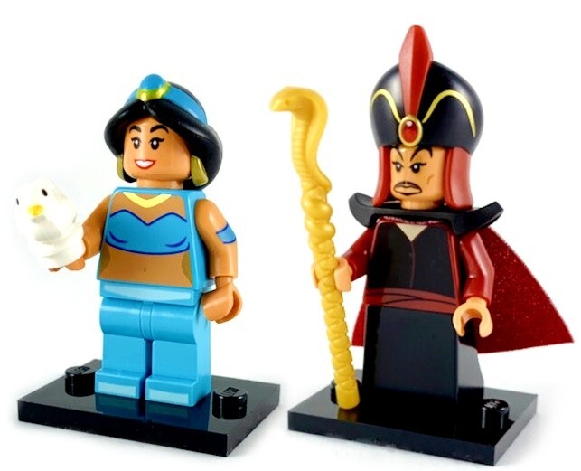 LEGO JASMINE and JAFAR MINIFIG LOT DISNEY SERIES 2 minifigs