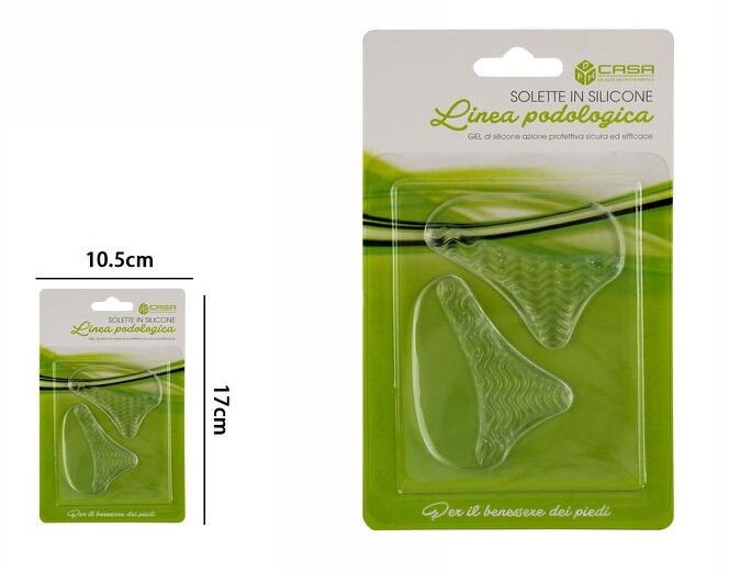 Coppia Solette In Gel Di Silicone Morbido Cura Protezione Sottopiede 67284 dfh