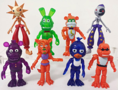 8pcs Set Five Nights At Freddy's FNAF Nightmare Action Figure Toy Cake Topper 5'
