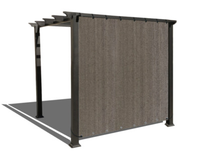90% Sun Shade Privacy Cover Panel Shade Cloth with Grommets on 2 Sides in Brown