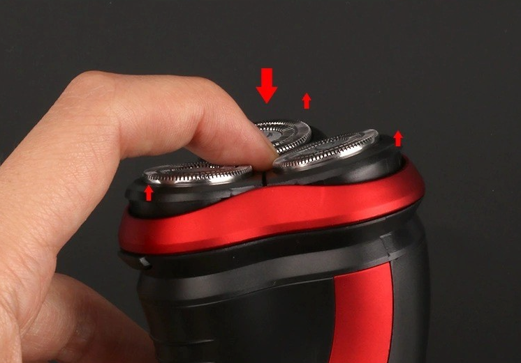 Men's Razor Rotary Waterproof Electric Shaver Pop-Up Trimmer Wet Dry Cordless 