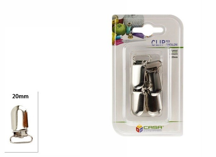 Confezione 4 Pezzi Chiusura A Clip Per Bretelle 20mm dfh
