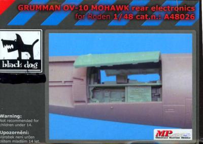 Blackdog Models 1/48 GRUMMAN OV-10 MOHAWK REAR ELECTRONICS Resin Update Set