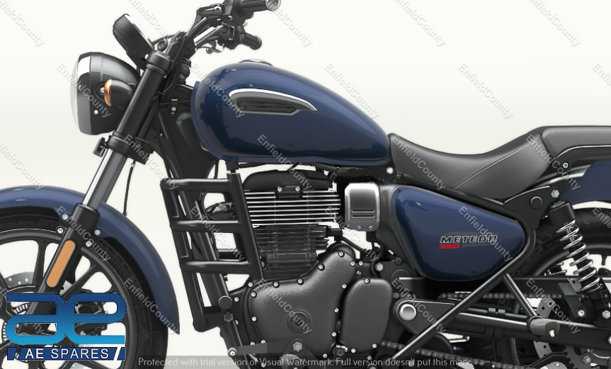For Royal Enfield Meteor 350 Air Fly Engine Guard Black 