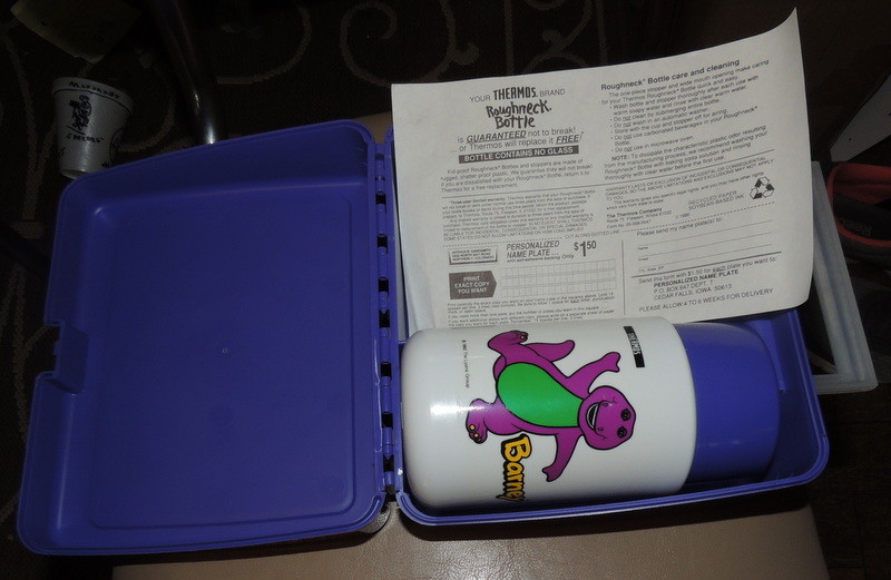 NWT Barney & Baby Bop Lunchbox & Thermos Set 1992