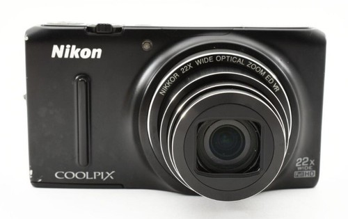 Nikon CoolPix S9500 Black 22x Zoom Digital Camera , used