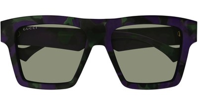 Pre-owned Gucci Gg0962s-014-55 Havana Havana Green