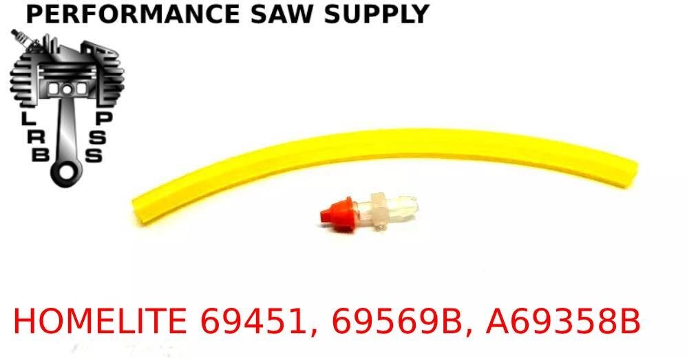 NEW HOMELITE SUPER 2, XL, XL2, 180 OIL LINE, CONNECTOR & DUCK BILL VALVE