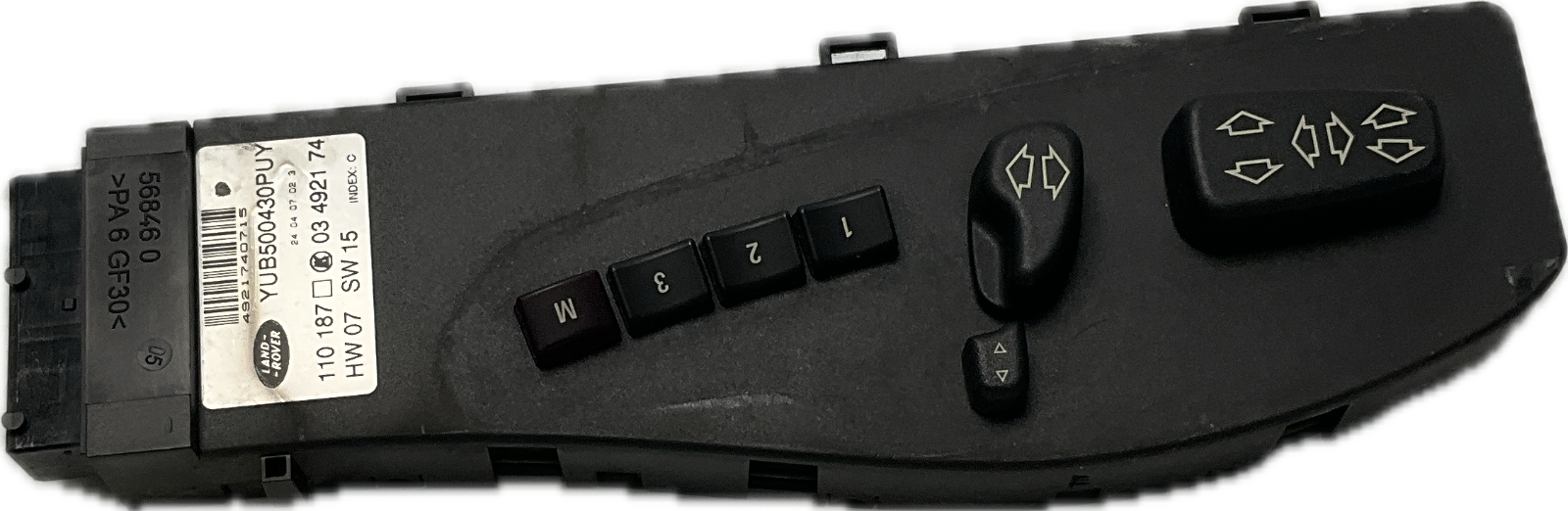 Pulsantiera regolazioni sedile per RANGE ROVER VOGUE codice YUB500430PUY