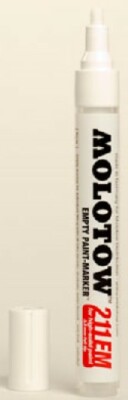 Molotow Markers 211000 4mm Empty Pump Marker w/Clear Measuring Guide Panel
