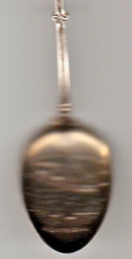 Lachine Rapids Montreal Canada 1906 Sterling SILVER Souvenir Spoon Enamel Ship