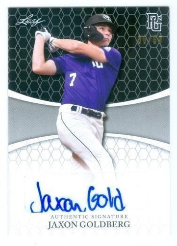 2022 Leaf Perfect Game National Showcase - Jaxon Goldberg #BA-JG3