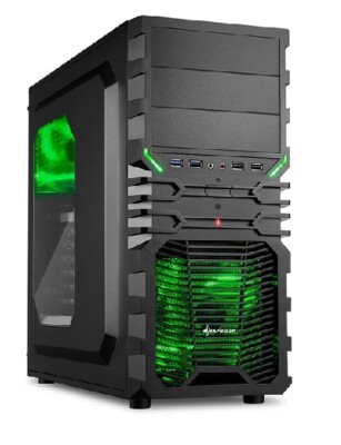 Gamer PC Computer Sharkoon Ryzen 5 3400GE - 8GB - 128GB SSD USB 3.0 HDMI Gaming