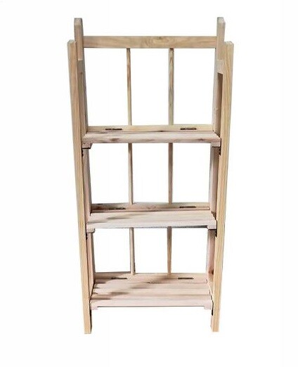 Mobile Scaffale In Legno 3 Ripiani Porta Piante Oggetti Mensole dfh