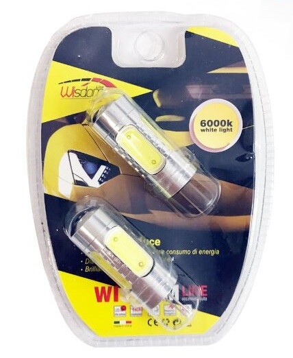 2 Lampadine Lampade Auto G4 7.5W 12V 6000K Luce Bianca wis