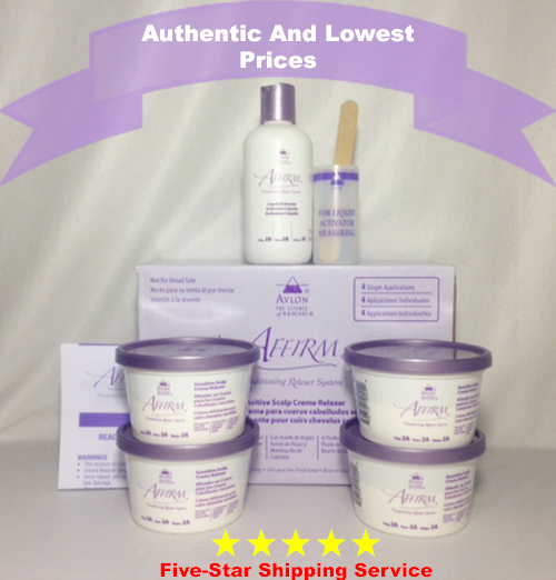 Avlon Affirm Sensitive Scalp Conditioning Relaxer 4 Kit W Free