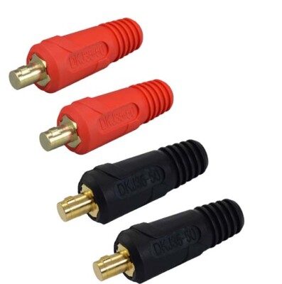 TIG Welding Cable Panel Connector-Plug DKJ35-50 315Amp Dinse Quick Fitting 4pcs
