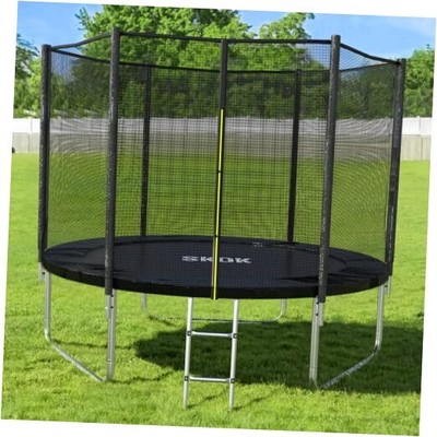  8FT 10FT 12FT 14FT 15FT Trampoline with Safety Enclosure, 8 Feet Black