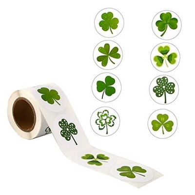 500Pcs St Patricks Day Stickers,Shamrock Stickers,Self Adhesive Lucky 500pcs-b