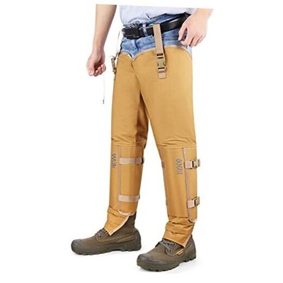  Snake Guard Protection Chaps: Snake Bite Protection for Ankle to Thigh Khaki