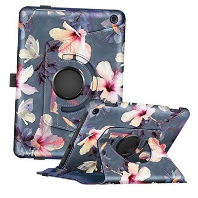  Case for Kindle Fire HD 8 & HD 8 Plus Tablet (Fits Both 12th blooming hibiscus