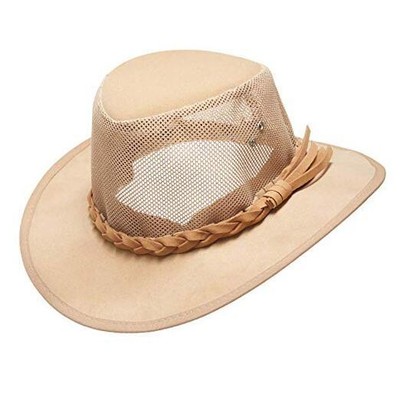For Men Golf Soaker Hats Summer Beach Safari Wide X-large Natural