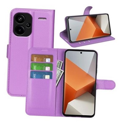 Flip Case for Xiaomi Redmi Note 13 Pro+ Wallet Redmi Note 13 Pro Plus 5G Purple