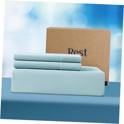  Evercool+ Starter Sheet Set, Queen, Queen (No Flat Sheet) Light Blue