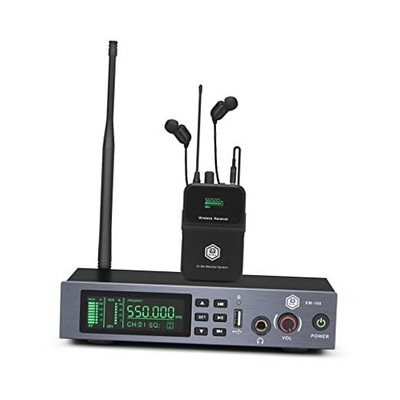 UHF Wireless in Ear Monitor System with Monitoring Type for Stage, Receiver 