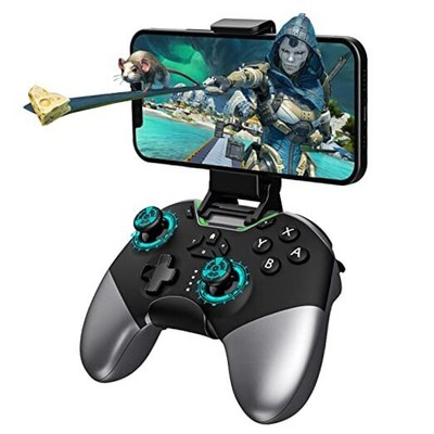 Bluetooth Controller for Switch/PC/iPhone/Android/Apple Arcade MFi Black