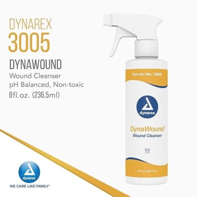 Dynarex  Wound Cleanser, 8oz bottle, # 3005 20%OFF & DynaWound Cleanser Spray