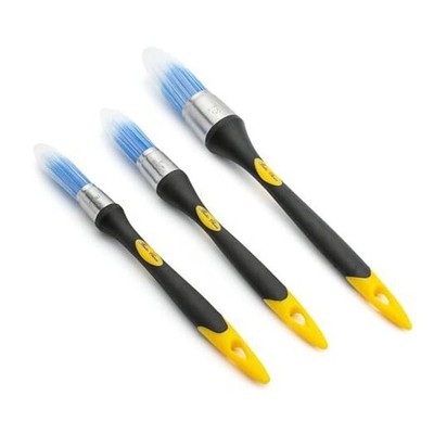 Bates- Trim Brush Set, 5/8 , 3/4  and 1 , Trim Paint Brush, Small Paint Brush, 
