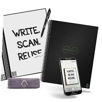  Core Reusable Smart Notebook | Innovative, Eco Letter 1 Inifinity Black
