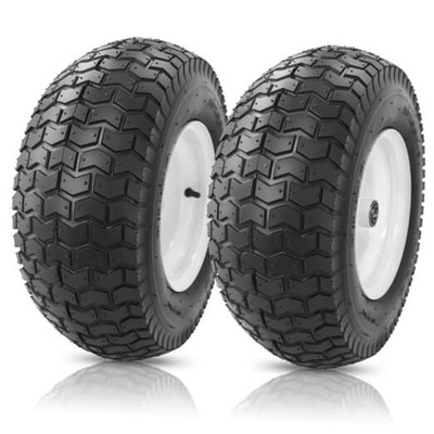16x6.50-8" Lawn Mower Tires with Rim,4 Ply Tubeless 16x6.50-