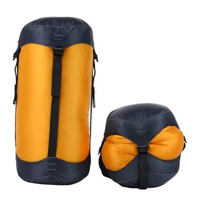 Compression Stuff Sack 6L, 8.5L, 10L, 13L, 16L, Water Resistant Orange 8.5L