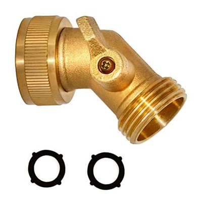 Elbow, Garden Hose Kink Protector 45° Brass