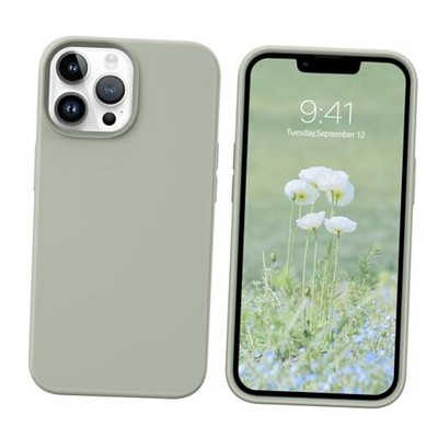 BENTOBEN for iPhone 13 Pro Case, Soft Silicone Gel Rubber T322-Copper Green