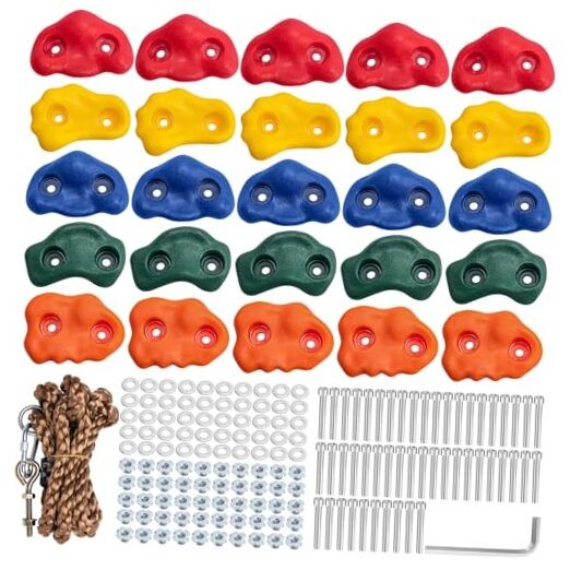 CMOOD Rock Climbing Holds, Rock Climbing Wall for Kids Rock