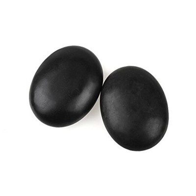 QYLHH 2 Pcs Large Hot Massage Stones Set Natural Basalt Warm Rocks Kit for 2PCS