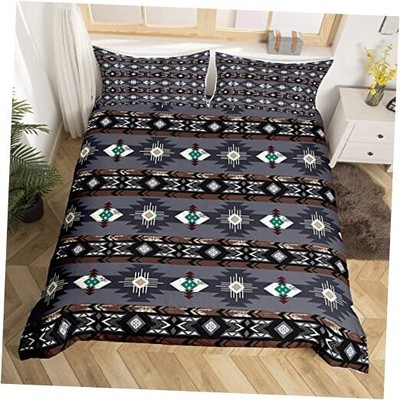 Western Boho Bedding Sets,Aztec Comforter Cover,Ethnic Triba