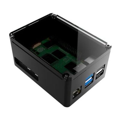 anidees Aluminum Pi case for Raspberry Pi 5   Black (AI-PI5 Extra High Black H