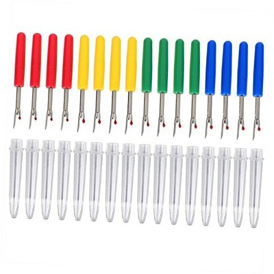  Seam Ripper Stitch Thread Unpicker with Plastic Handle and Cover for Sewing 