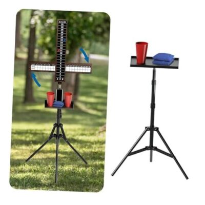 2 Sets Cornhole Scoreboard with Drink Holder, Score Keeper Set for Cornhole 
