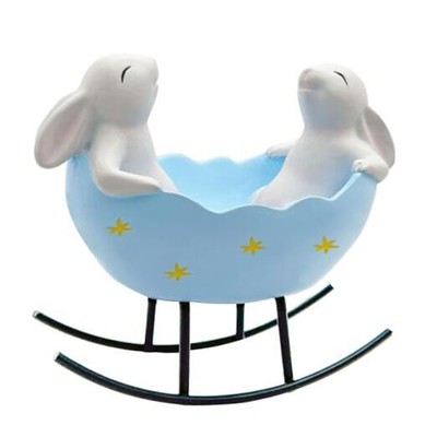 Easter Bunny Candy Dish, Easter Serving Dish, Decorative Bowls Spring Indoor 