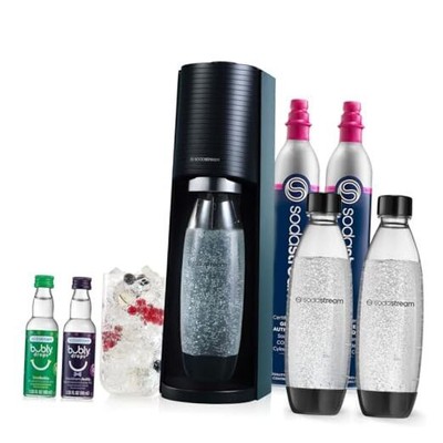 Terra Sparkling Water Maker Bundle (), with CO2, DWS Value Bundle Black