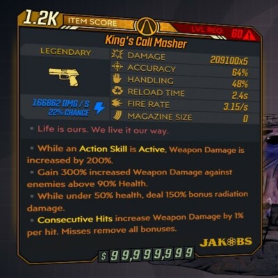 Borderlands 3 [MODDED WEAPONS] Guns [Buy 2 Get 1 Free!] BL3 Guns [All Platforms]