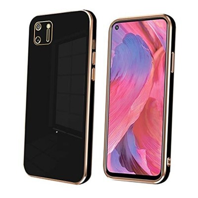 Compatible with Realme C11 2021 Case Silicone Pink, Plating Realme C11 Black