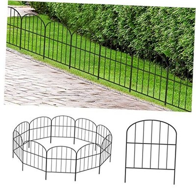  Small Decorative Garden Fence, 10ft (L) x 16.5in (H) Fencing, 10' (L)