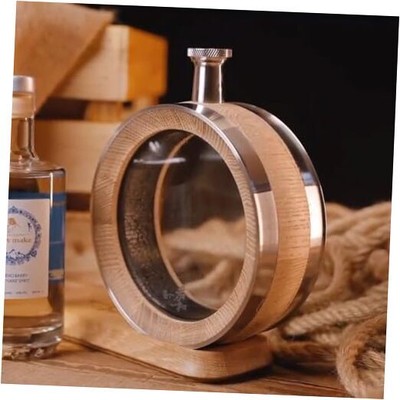 New Visible 700ML American White Oak Barrel Aging Barrel with Stand and Funnel 