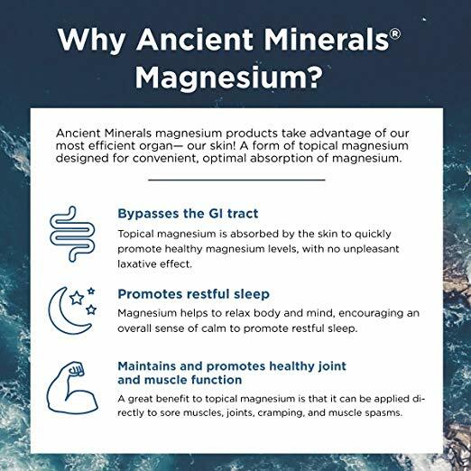 Ancient Minerals Magnesium Bath Flakes Magnesium Chloride Resealable Bag 8lbs